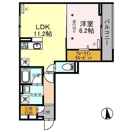 Presso-U（202） 間取り図画像