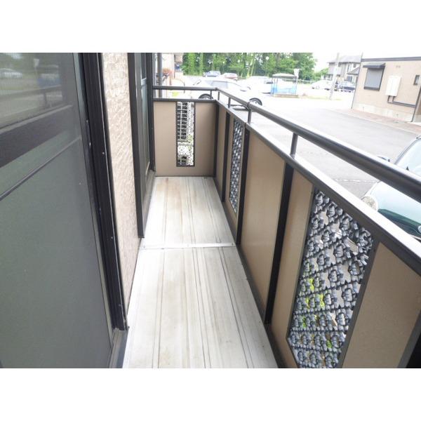 宇都宮市上横田町アパート バルコニー