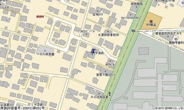宇高前パナハイツ（201） 地形図・案内図
