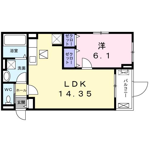 Ｍ．ＲＡＦＦＩＮＥ（102） 間取り図画像