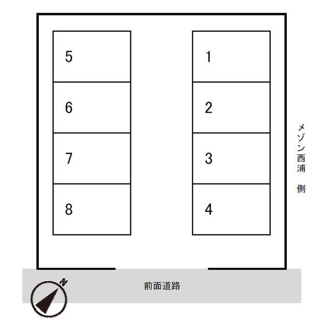 岡崎市東大友町駐車場 間取り図画像
