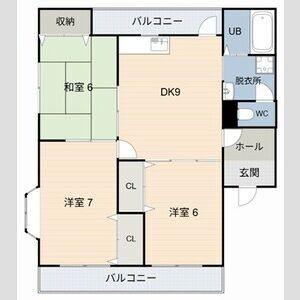 ファンタジー緑丘Ｂ（201） 間取り図画像