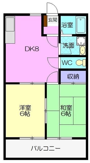 ドエルマルシェＡ（201） 間取り図画像