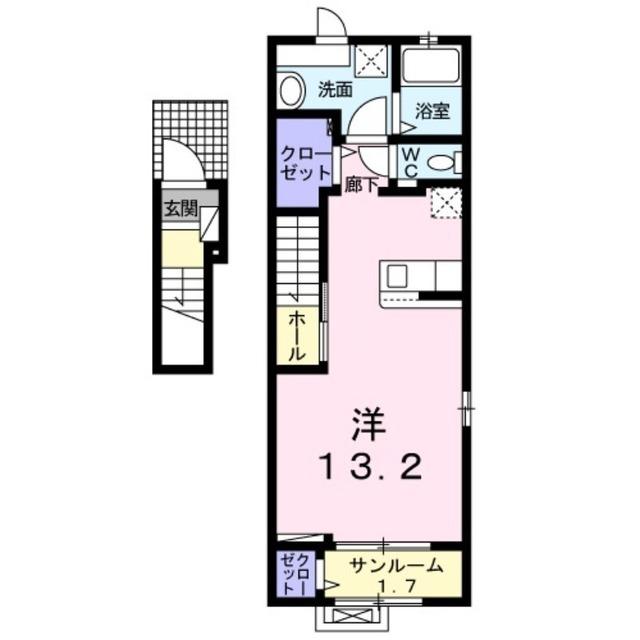 リバーサイドＫ−１（201） 間取り図画像