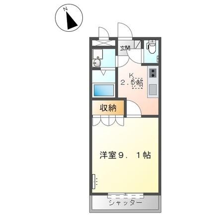 クレールスクエア（106） 間取り図画像