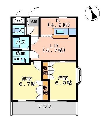 グランチェスタＡ（101） 間取り図画像