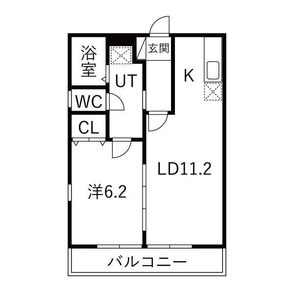 リブエステート井田（205） 間取り図画像