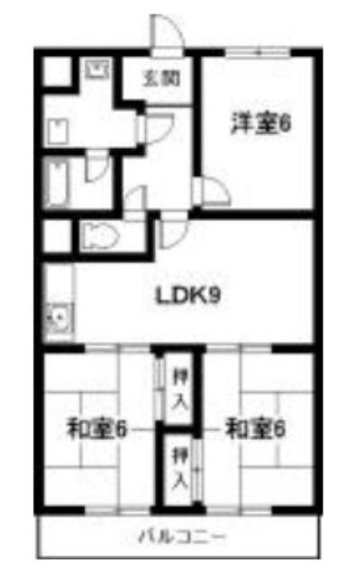 グリーン江口（202） 間取り図画像