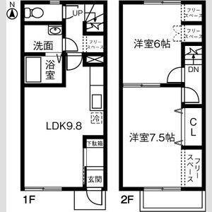 ＦＯＲＳＩＧＨＴ　ＯＺＯＮＯ　Ⅱ（102） 間取り図画像