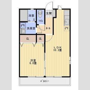 フォーリーブス（102） 間取り図画像
