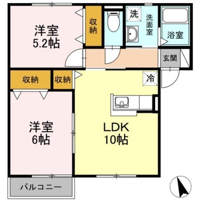 シティベルＩＹＯＤＡ　Ｃ棟（102） 間取り図画像