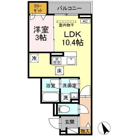 アリヴィオ（102） 間取り図画像