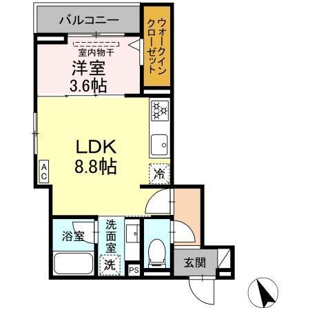 アリヴィオ（301） 間取り図画像