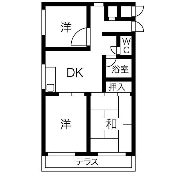 ガーデンハイツ（A101） 間取り図画像