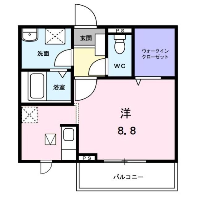アビタシオン渡Ⅱ（103） 間取り図画像