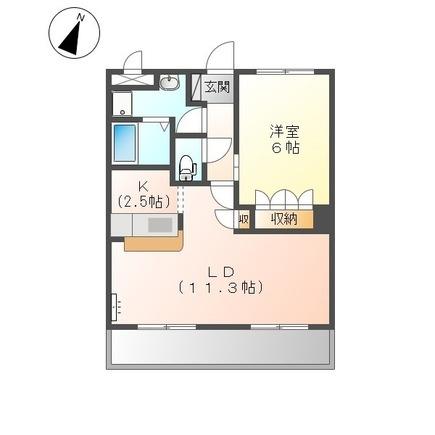 アーバンコートＴ．Ｂ（206） 間取り図画像