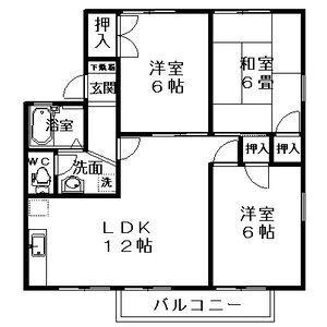アパルトマン竜美台１（201） 間取り図画像