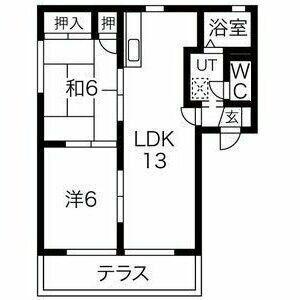 グレース北野　Ｄ棟（203） 間取り図画像
