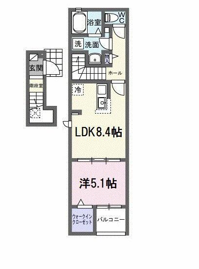 リバーウエスト中島（203） 間取り図画像
