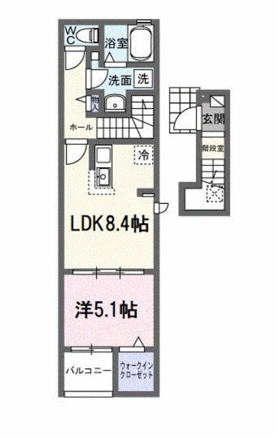 リバーウエスト中島（201） 間取り図画像