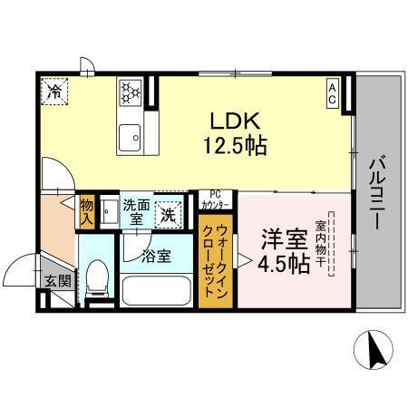 D-avance戸崎元町（201） 間取り図画像