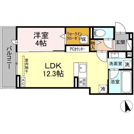 D-avance戸崎元町（103） 間取り図画像