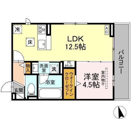 D-avance戸崎元町（101） 間取り図画像