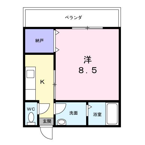 ルートワン矢作（202） 間取り図画像