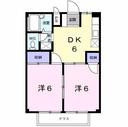 ハイツ蔵西（102） 間取り図画像
