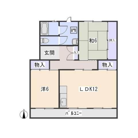 サンワード大友（105） 間取り図画像