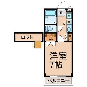 ラセーヌ柴田（2A） 間取り図画像