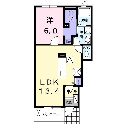 フリシュ・MⅡ（102） 間取り図画像