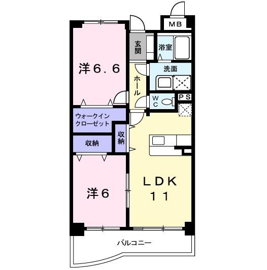 フォレストパレス五番館（305） 間取り図画像