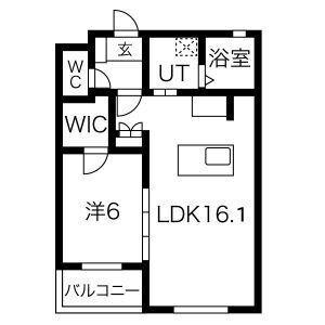 パークワン（104） 間取り図画像