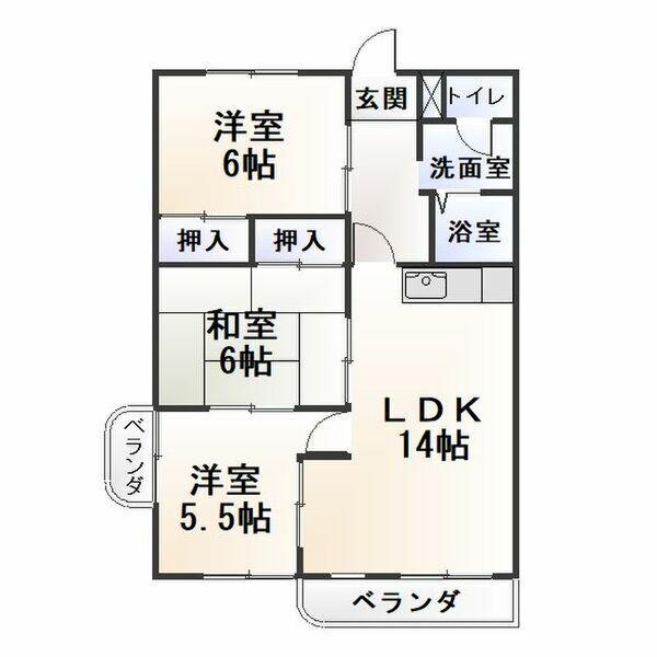 アビタシオン酒井（501） 間取り図画像