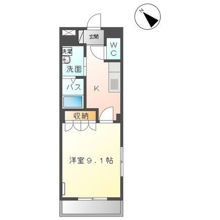 イーストパレス夢見月（206） 間取り図画像