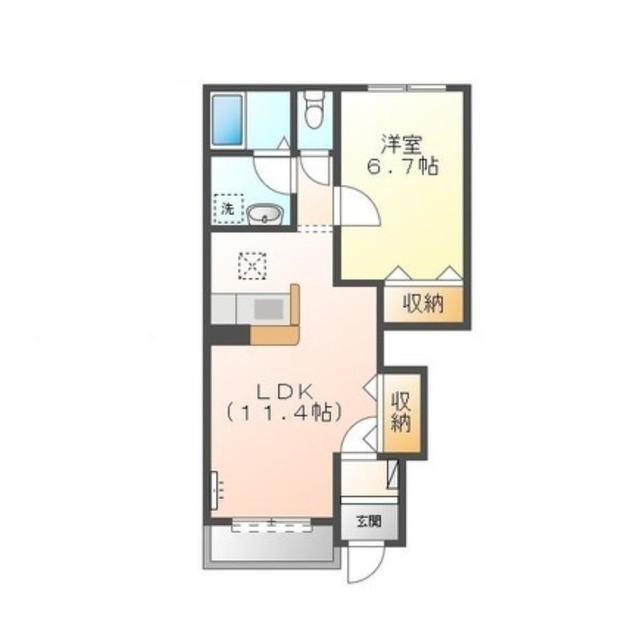 ピソ・フロール（101） 間取り図画像