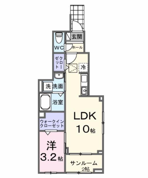 向日葵之颯Ⅱ（106） 間取り図画像