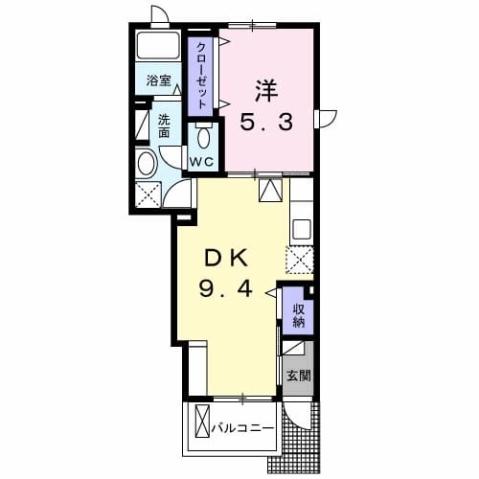 ロゼッタＡ（102） 間取り図画像