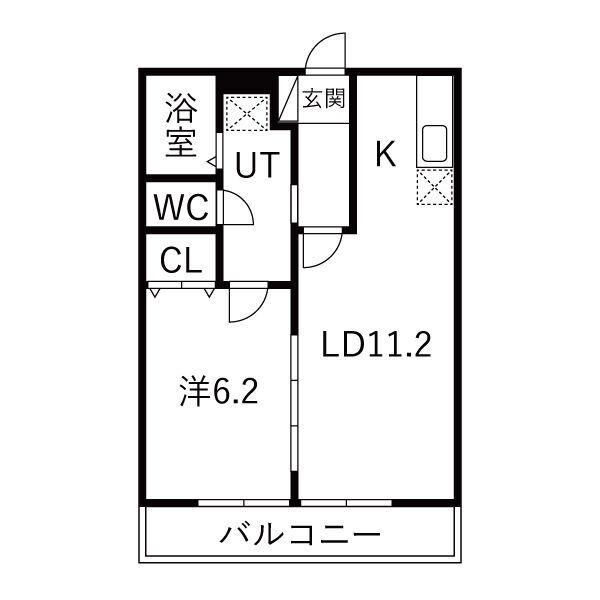 リブエステート井田（202） 間取り図画像
