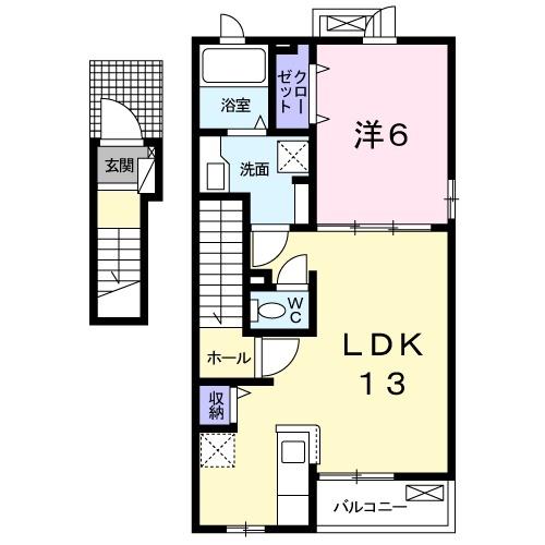 ロワール戸崎（201） 間取り図画像