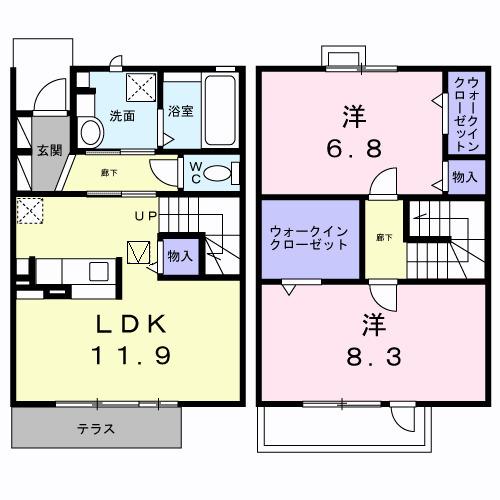 ベルツリー（102） 間取り図画像