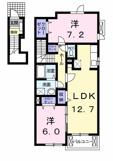 ダノンⅡ（201） 間取り図画像