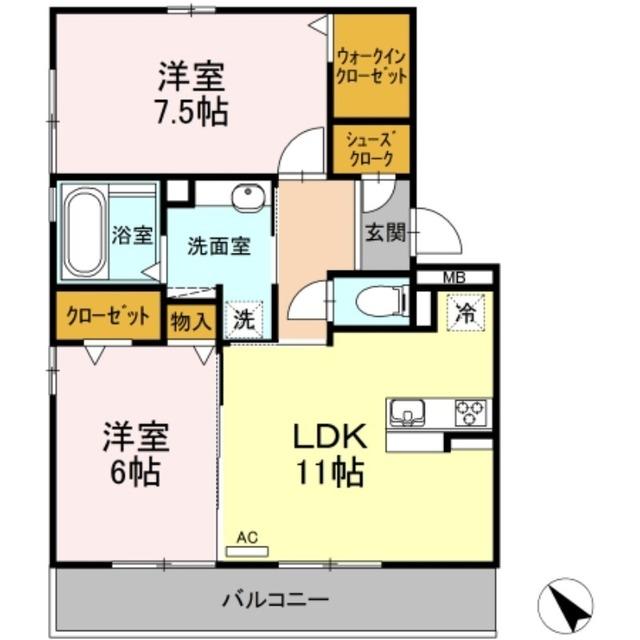 ボレアス（202） 間取り図画像