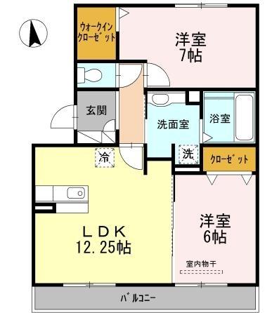 ブロッサムＢ棟（303） 間取り図画像
