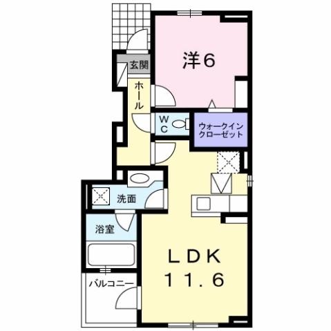 グランデ・Ⅵ（101） 間取り図画像