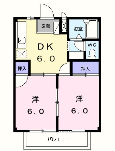 コーポラスカンナ（205） 間取り図画像