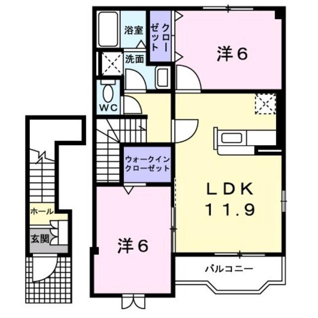 モデストハピネス（203） 間取り図画像