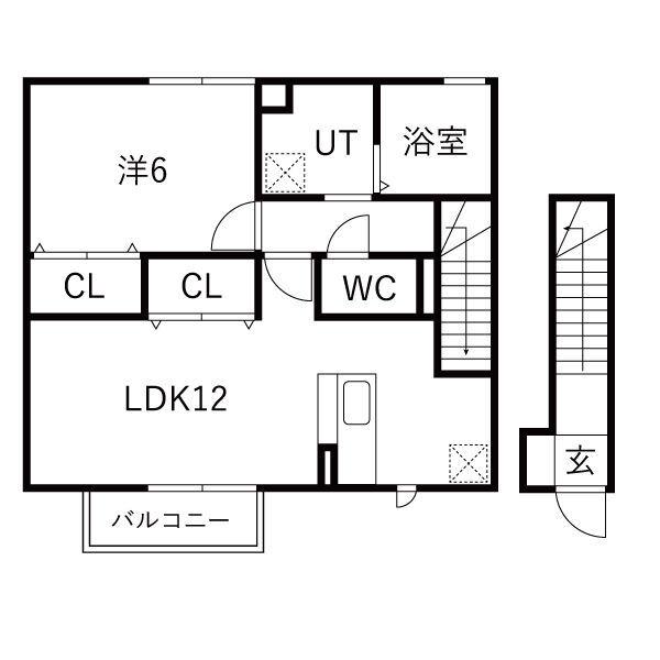 メゾン　エスポワール（203） 間取り図画像