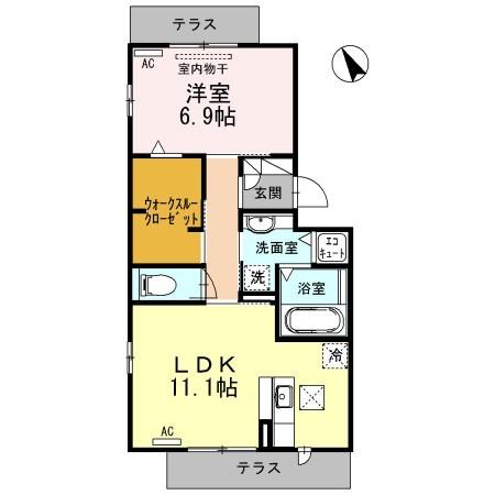 シューラク（105） 間取り図画像
